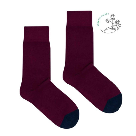 Burgundy socks