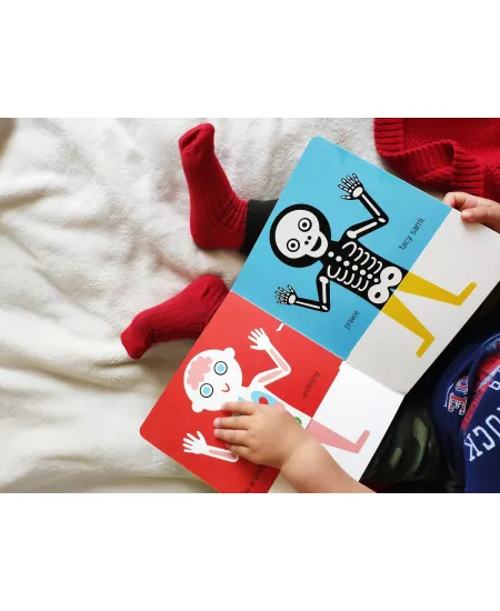Kids socks ribbed red with dark blue elastane