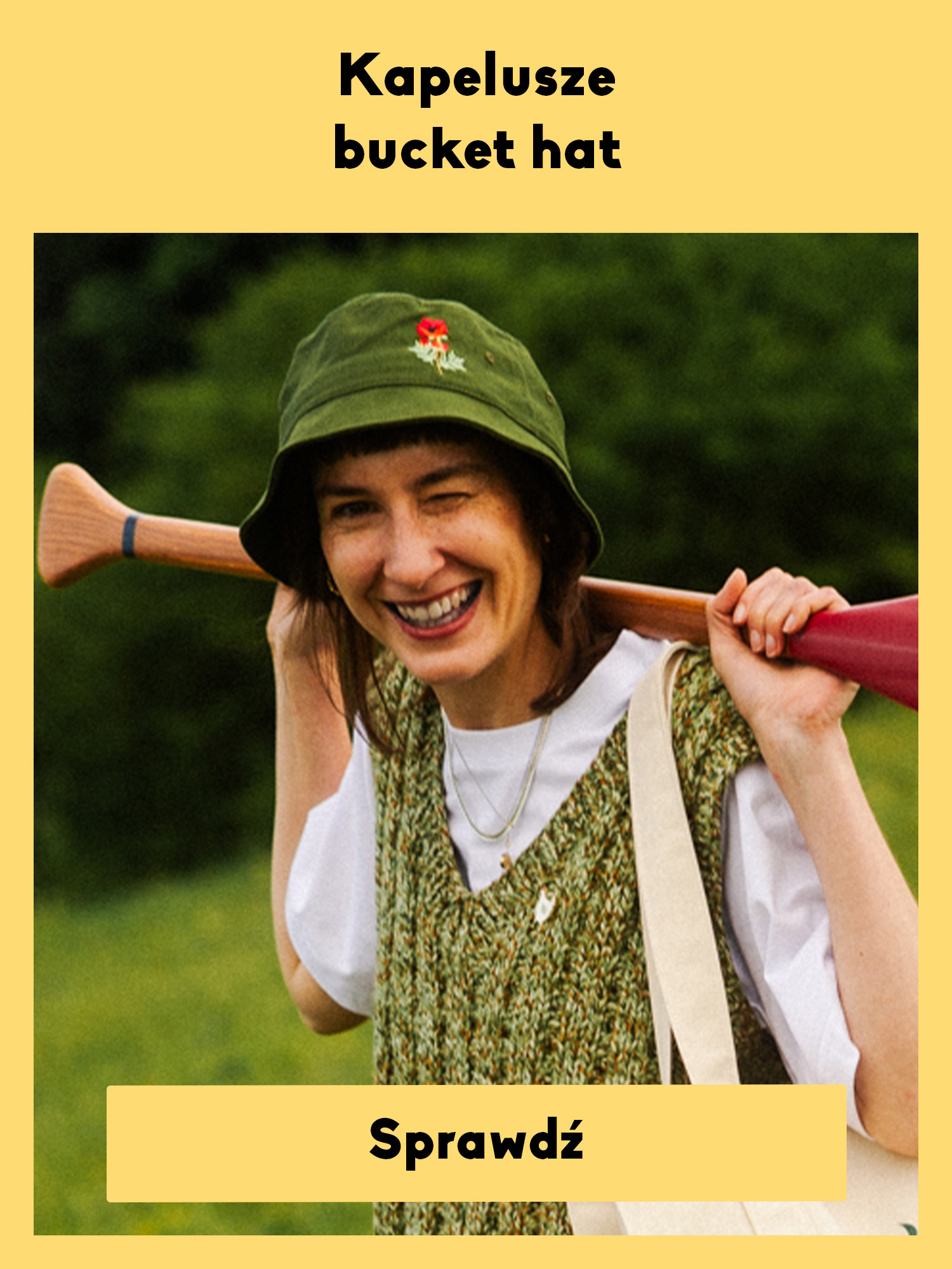 Kabak baner bucket hat w czapki z daszkiem PL